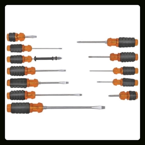 NEW PITTSBURGH Cushion Grip Screwdriver Set, 12 Piece - Picture 2 of 5